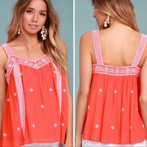 Day Trip Embroidered Top